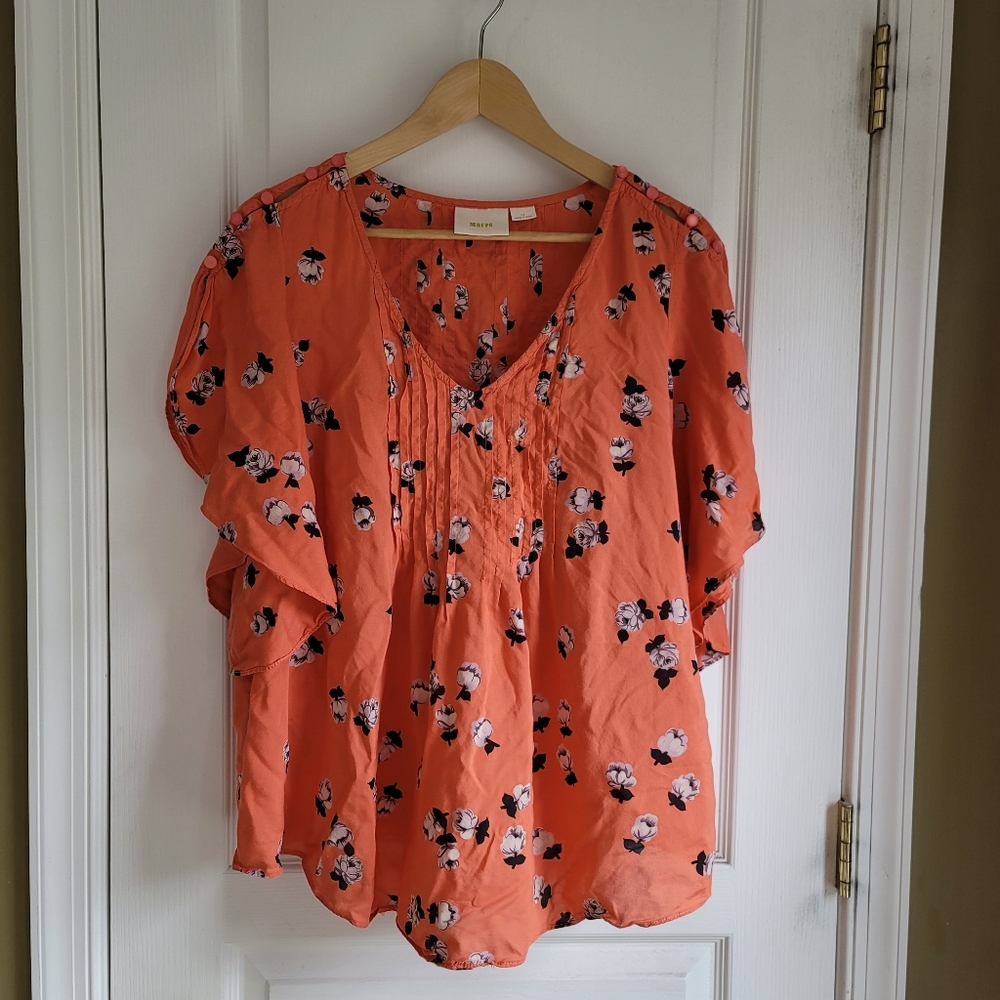 Maeve flowered flutter sleeve size 14
